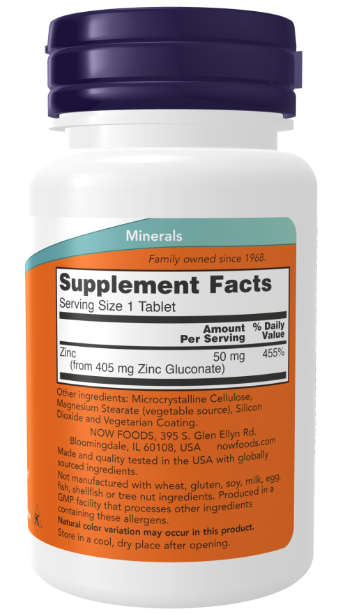 Now Zinc 50 MG - A1 Supplements Store