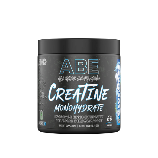 ABE All Black Creatine Monohydrate - front of bottle