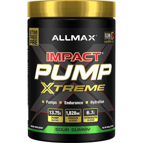 Allmax Nutrition Impact Pump Xtreme Sour Gummy