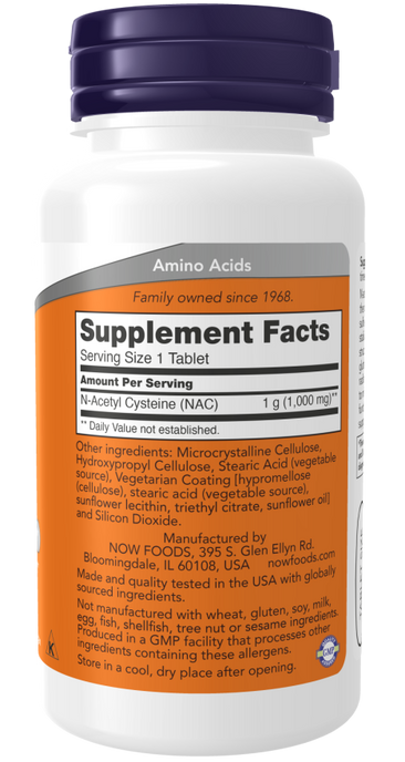 Now NAC 1000mg - A1 Supplements Store