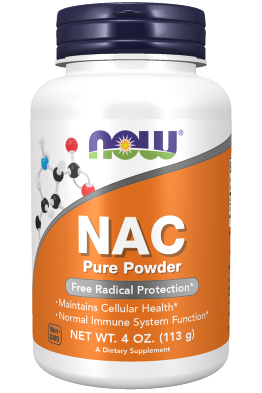 NOW NAC Pure Powder Bottle