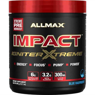 ALLMAX Nutrition IMPACT Igniter Xtreme - Blue Raspberry