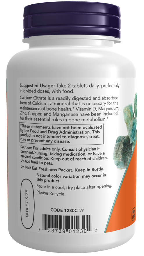 Now Calcium Citrate Directions