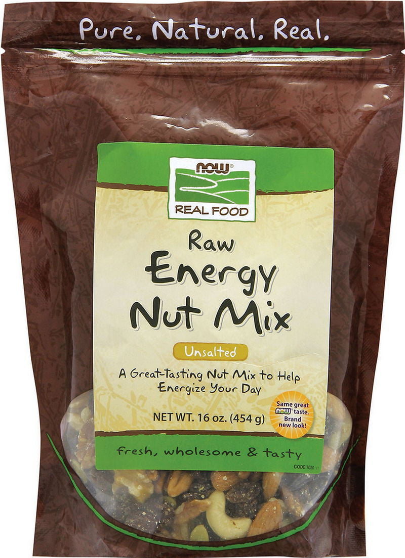 Now Unsalted Raw Energy Nut Mix Pack