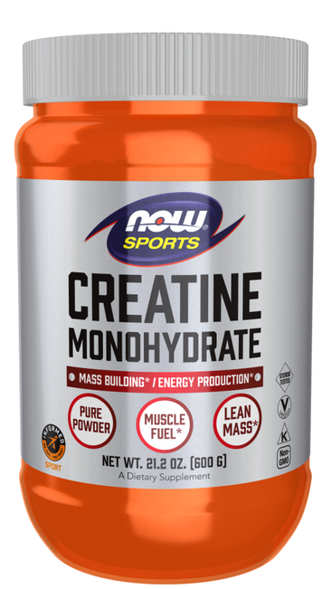 Now Creatine Monohydrate Powder 600g Bottle