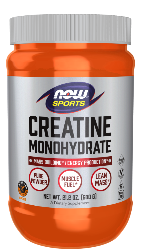 Now Creatine Monohydrate Powder 600g Bottle