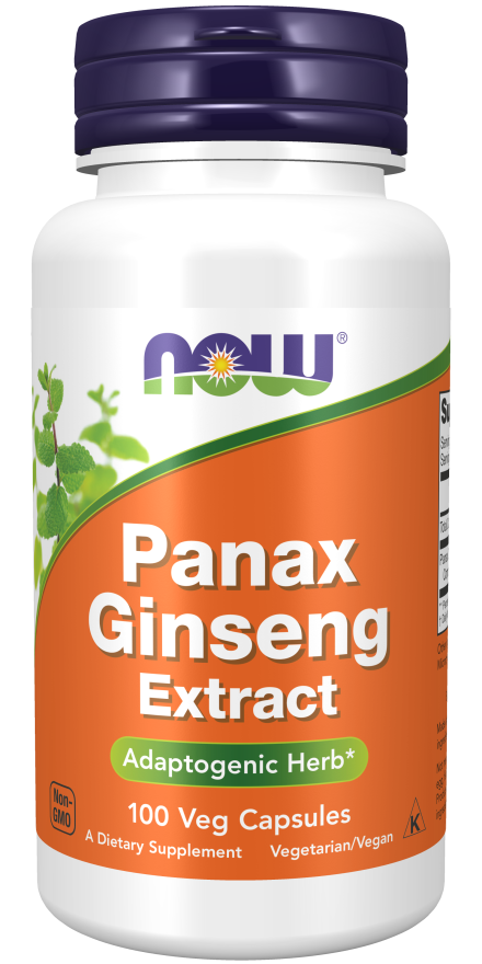 Now Panax Ginseng 500mg Bottle