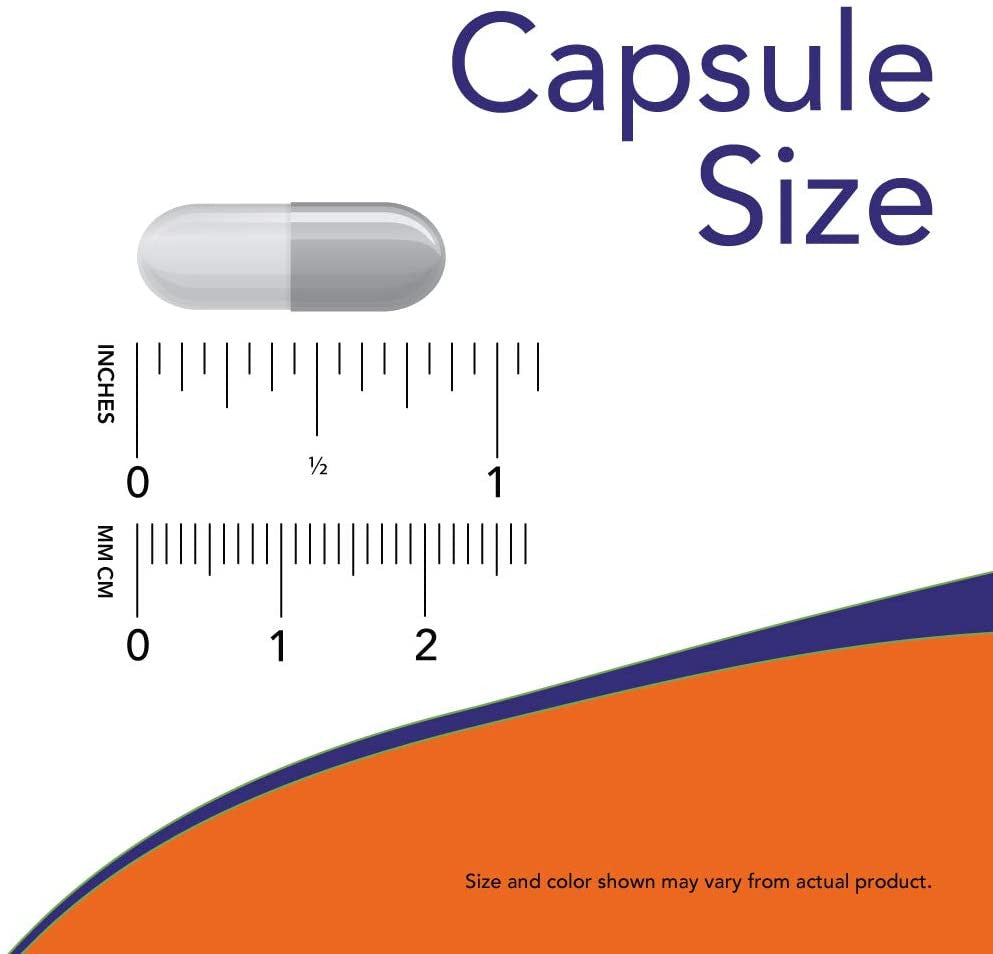 Now 5-HTP 100mg capsule size