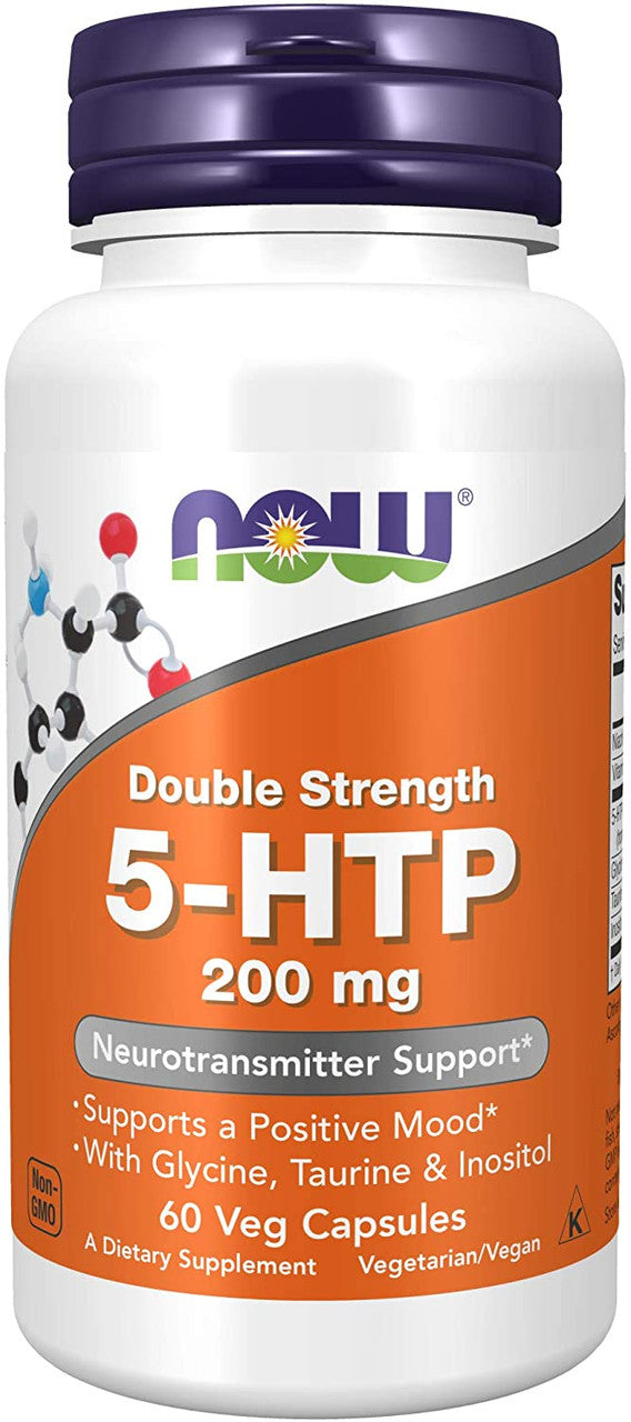Now Double Strength 5-HTP 200mg bottle