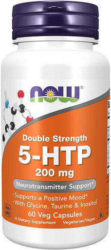 Now Double Strength 5-HTP 200mg - A1 Supplements Store