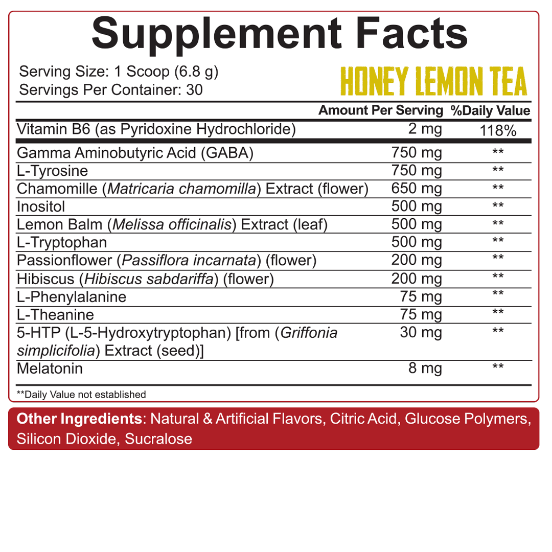 5% Nutrition Knocked The F*ck Out supplement facts