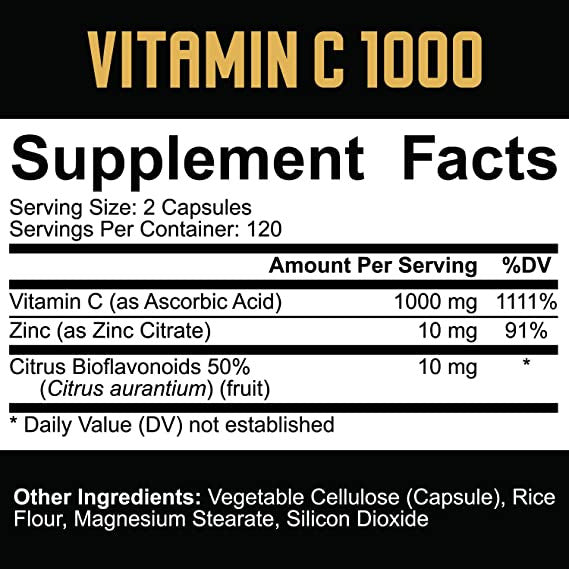 5% Nutrition 5% Core Vitamin C 1000 - A1 Supplements Store