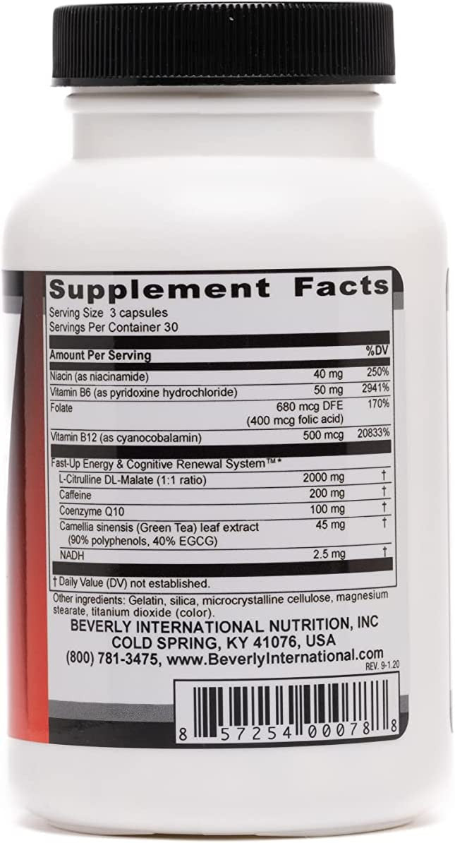 Beverly International Fast Up Facts Bottle
