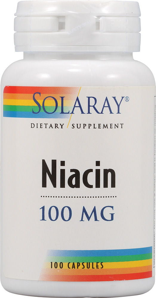 Solaray Niacin 100 mg Bottle