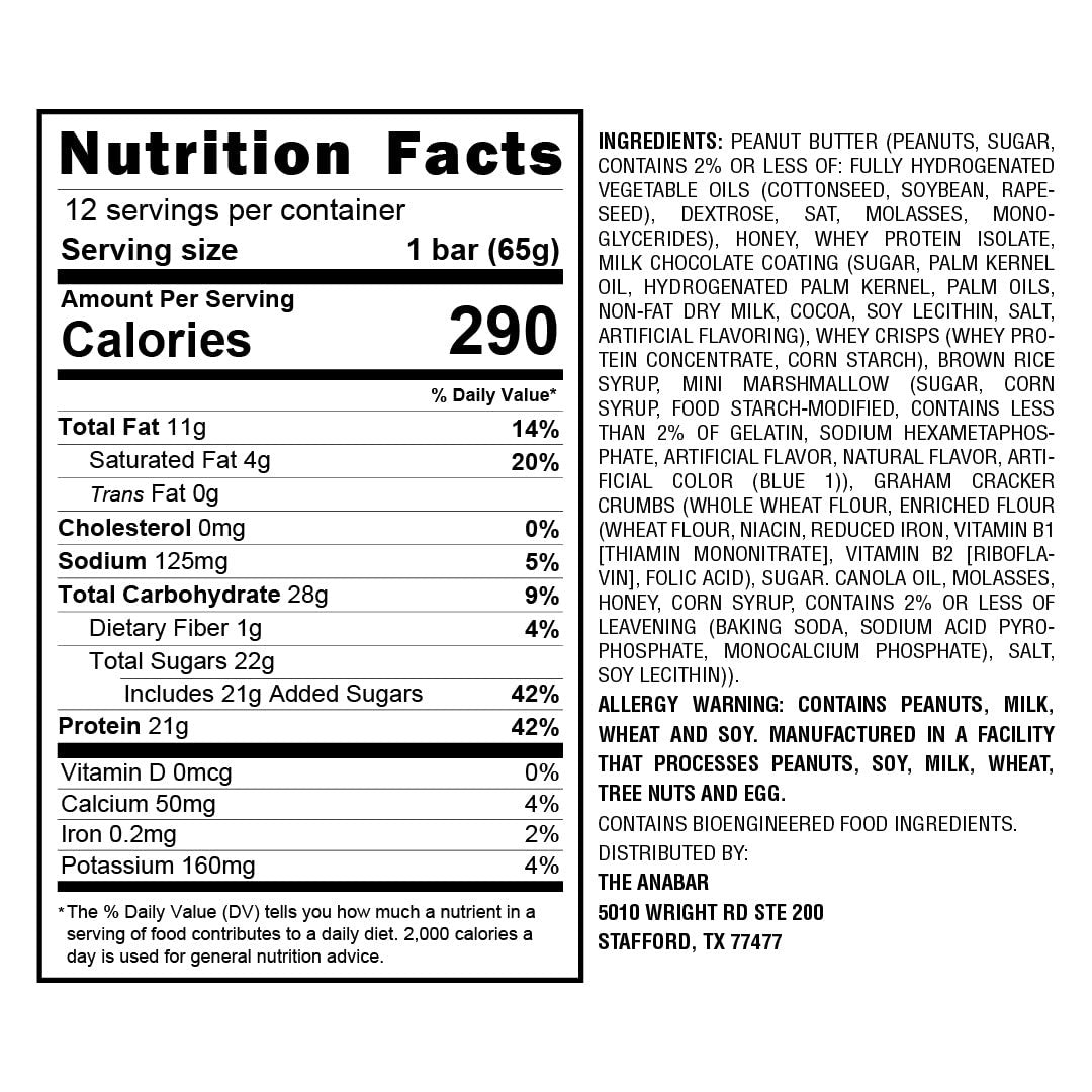 Anabar Whole Food Performance Bar Nutrition Facts