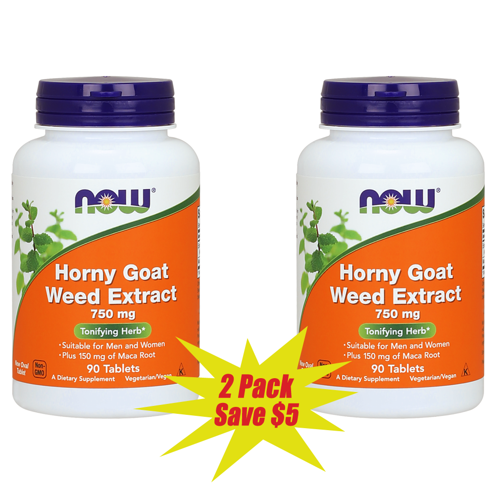Now Horny Goat Weed Extract Two Bottle