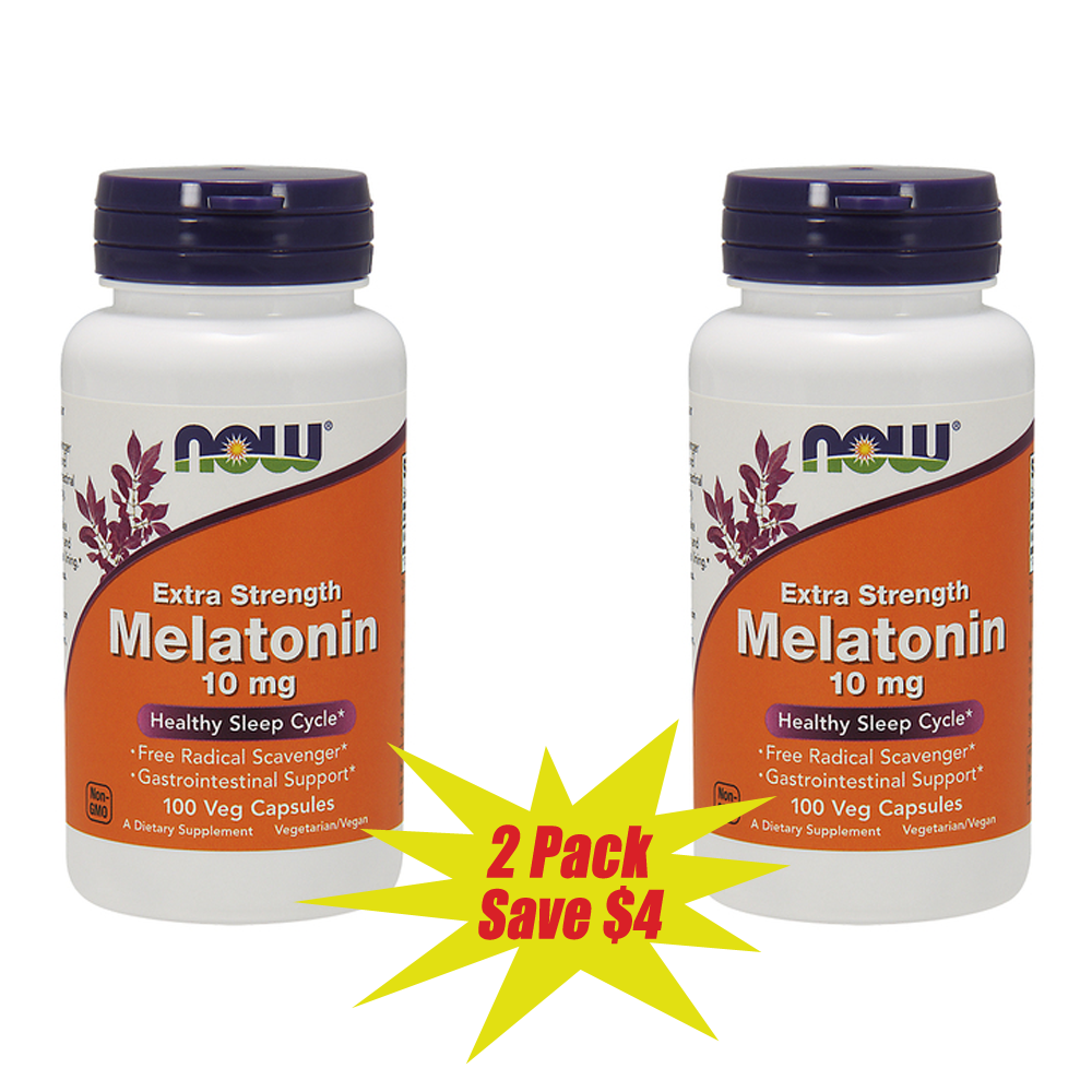 Now Extra Strength Melatonin 10mg - A1 Supplements Store