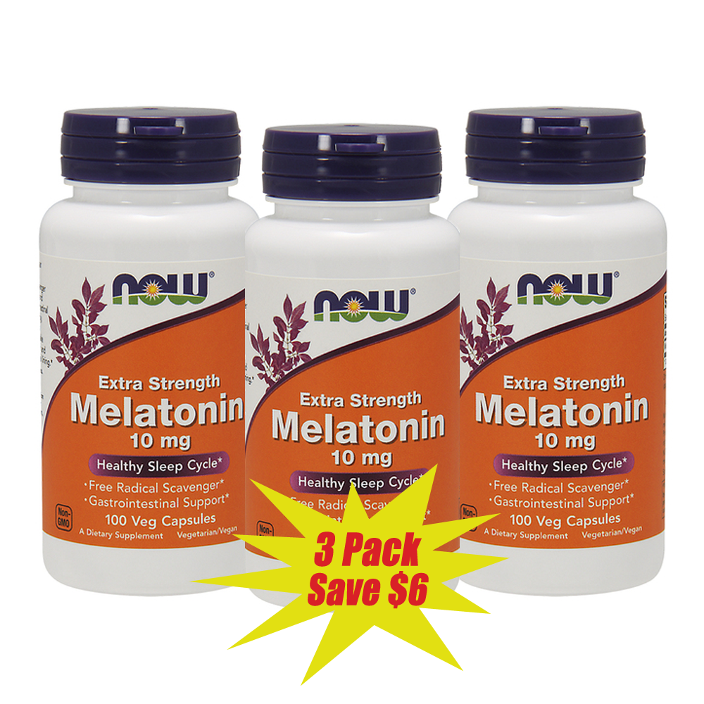 Now Extra Strength Melatonin 10mg - A1 Supplements Store