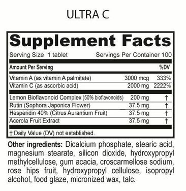 Beverly International Ultra-C Supplement Facts