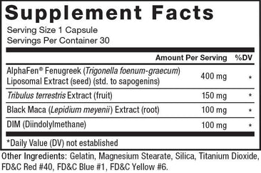 Force Factor Alpha King supplement facts