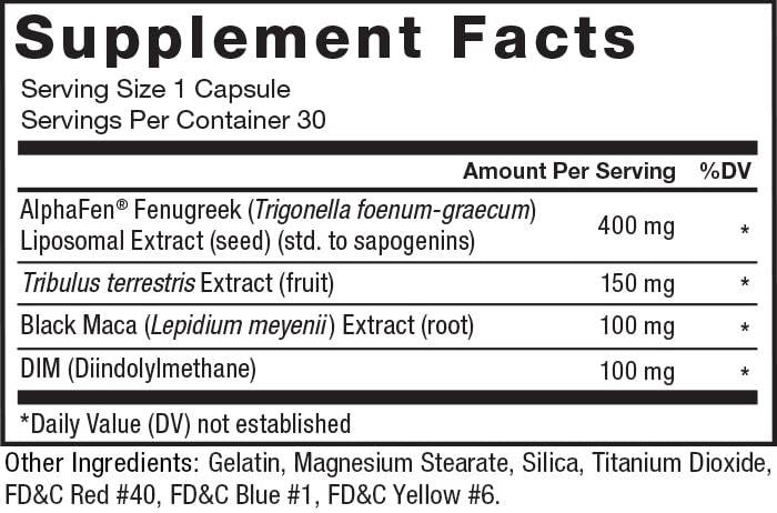Force Factor Alpha King supplement facts