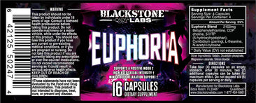 Blackstone Labs Euphoria bottle label