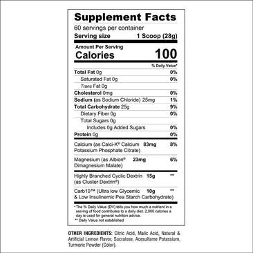 Gaspari Nutrition Glycofuse supplement facts