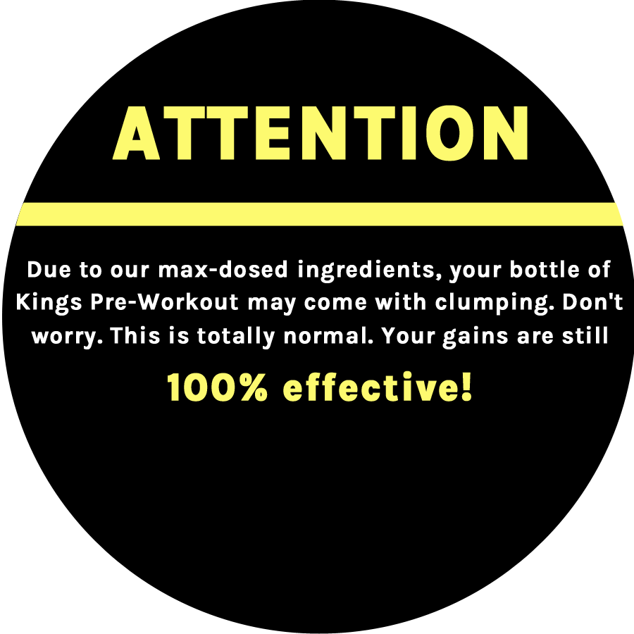 Gym Kings King Pre-Workout Clump Warning