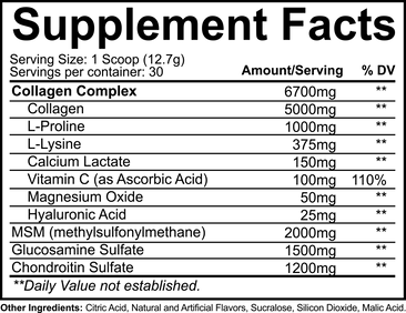 NutraKey Innoflex Supplement Facts