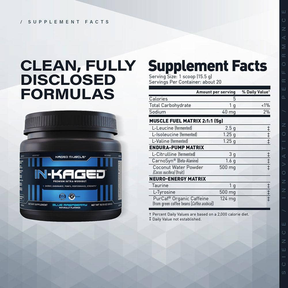 Kaged Muscle In-Kaged Supplement Facts