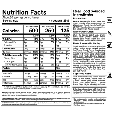Allmax Nutrition Meal Prep Supplement Facts