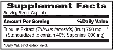 MET-RX Tribulus 750 Supplement Facts