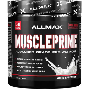 ALLMAX Nutrition Muscleprime Advanced Pre-Workout main black bottle
