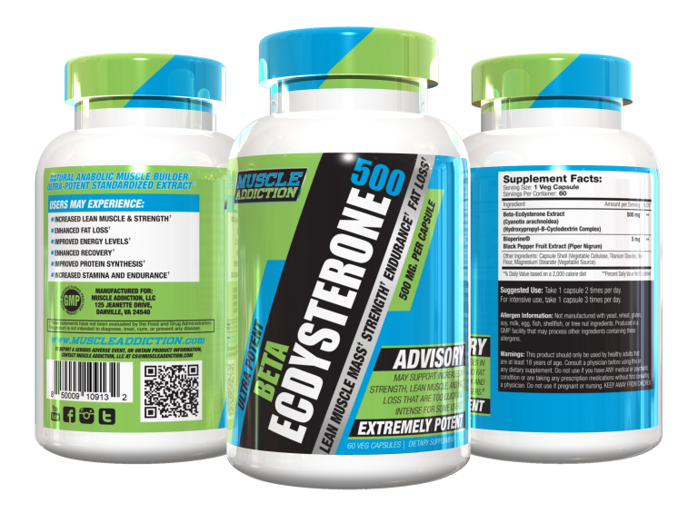 Muscle Addiction Beta Ecdysterone 500 Group