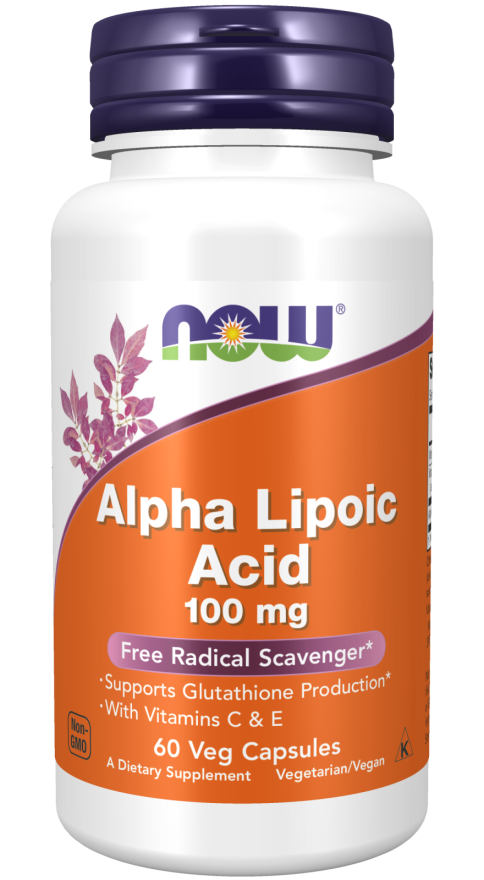 Now Alpha Lipoic Acid 100mg Bottle
