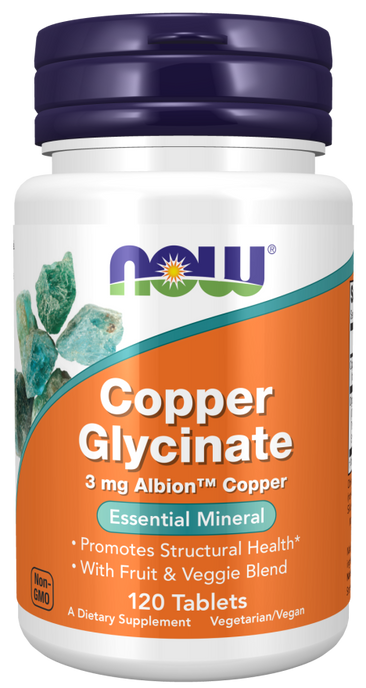 Now Copper Glycinate Bottle