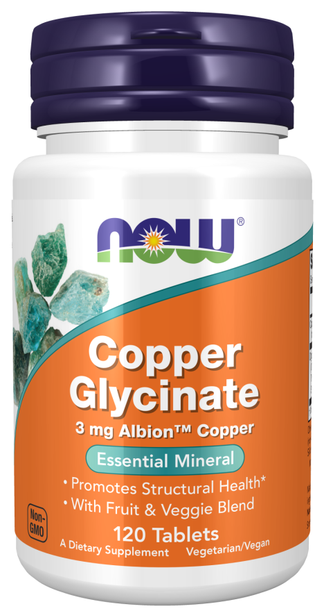 Now Copper Glycinate Bottle