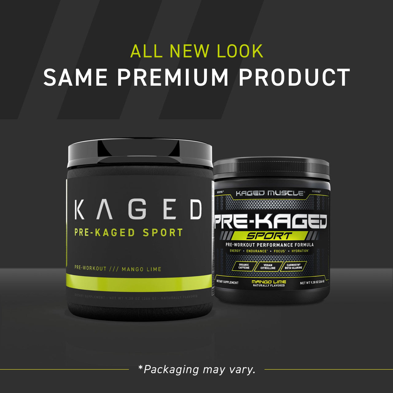 Kaged Muscle Pre-Kaged Sport  New Premium Look