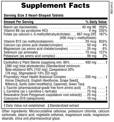 Nature's Plus HeartBeat Supplement Facts