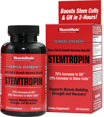MuscleMeds Stemotopin Main black and red bottle with packaging