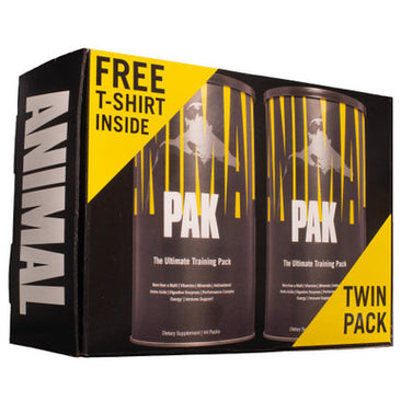 Animal Pak Twin Pack + Free T-Shirt - A1 Supplements Store