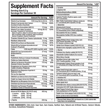 Allmax Nutrition Vitastack Drink Mix Supplement Facts