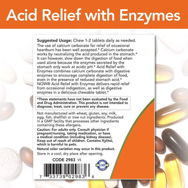 Now Acid Relief with Enzymes directions
