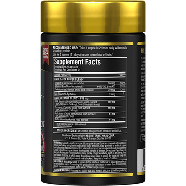 ALLMAX Nutrition Liver D-Tox Supplement Facts