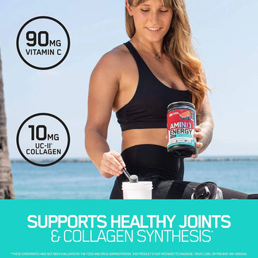 Optimum Nutrition Essential AmiN.O Energy Plus Collagen Product Highlights Supports Healthy Joints
