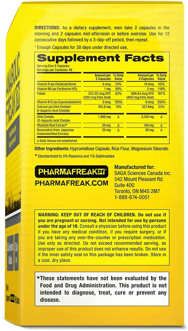 PharmaFreak Anabolic Freak  Supplement Facts