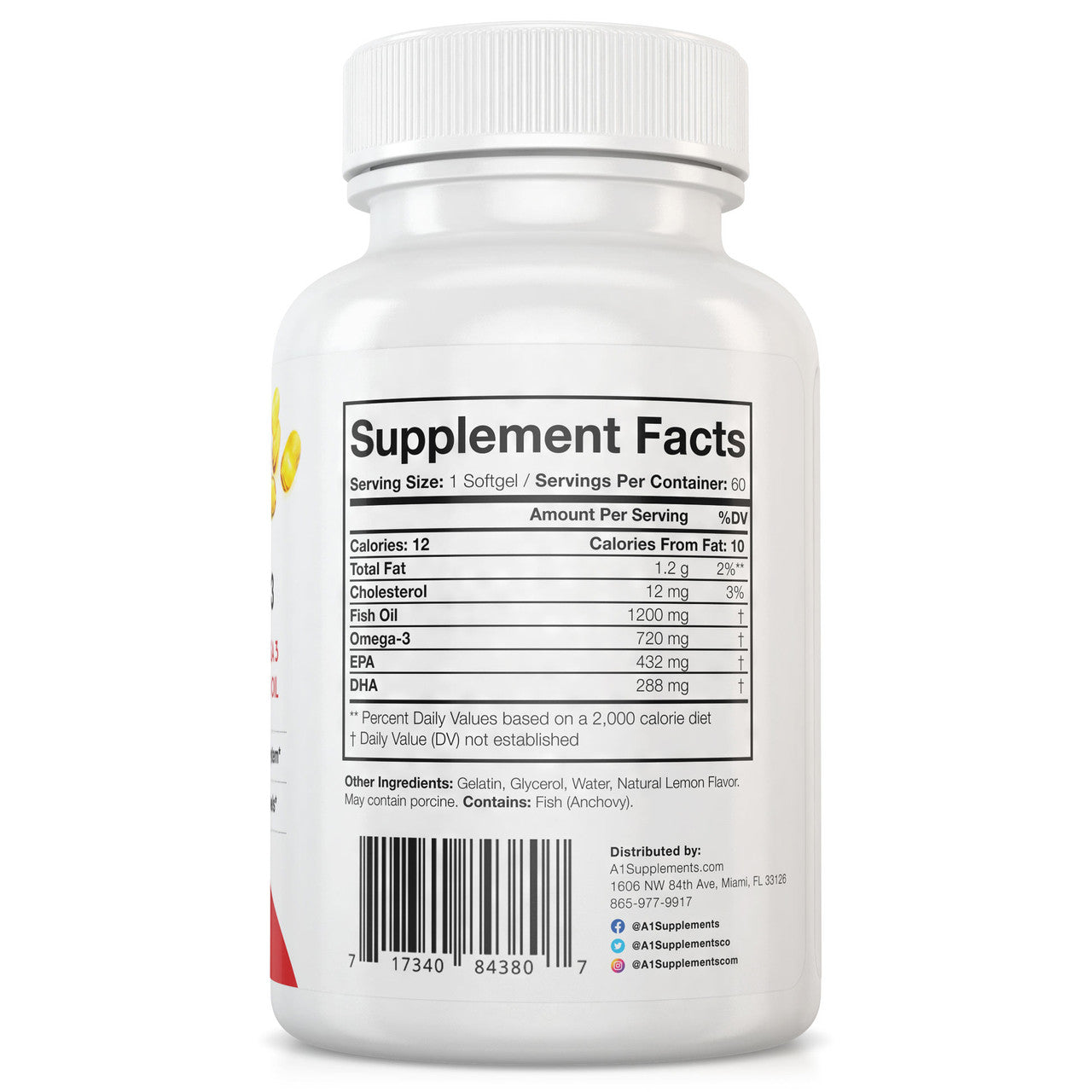 Ayone Nutrition Max Omega 3 Supplement facts