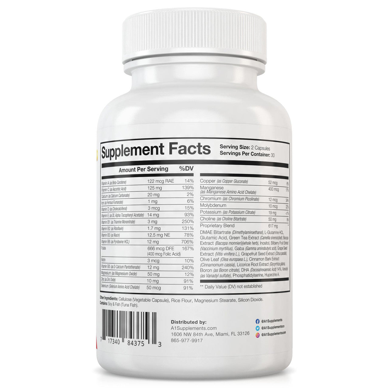 Ayone Nutrition Neuro Plus Supplement Facts