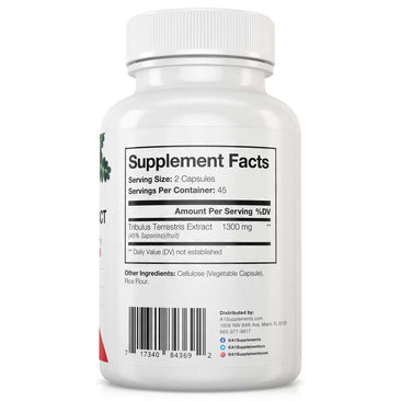 Ayone Nutrition Tribulus Extract Supplement Facts