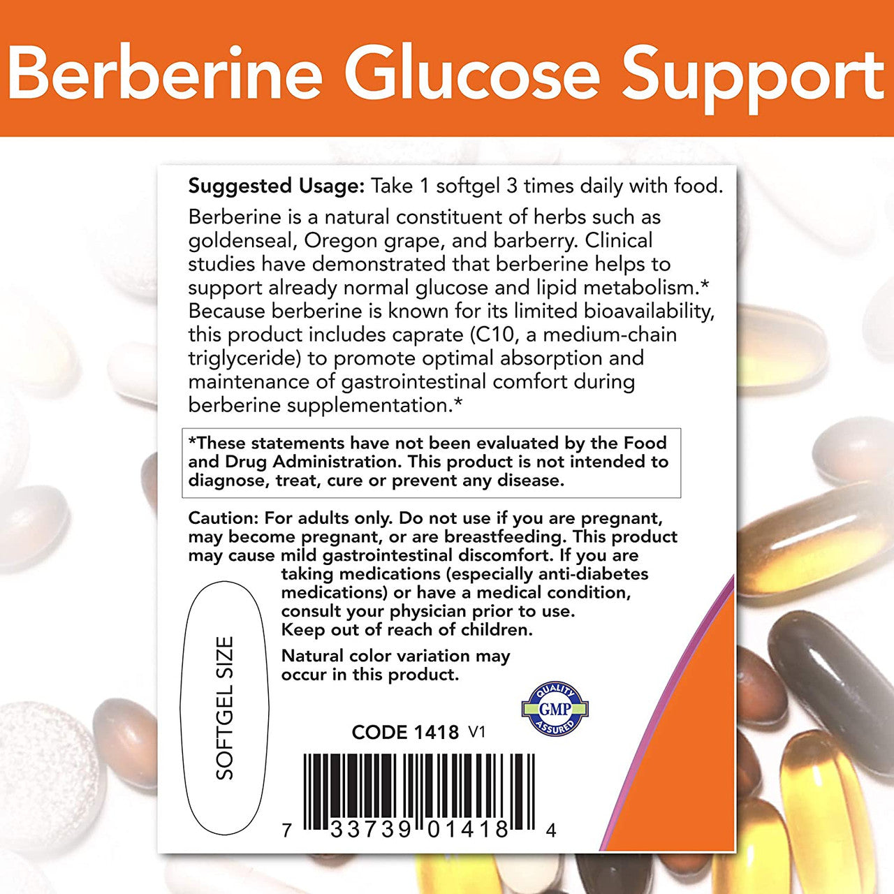 Now Berberine Glucose Support directions